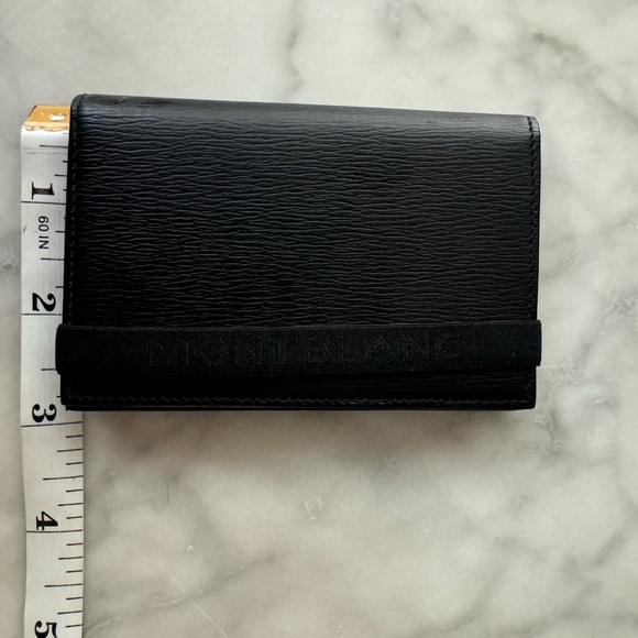 Mont Blanc Wallet and Card Holder 4.4x2.8’ NWOT Black Leather - Picture 11 of 14